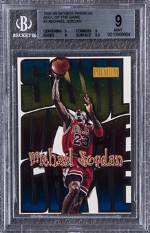 1998-99 Skybox Premium #1 Michael Jordan Soul Of The Game - BGS MINT 9